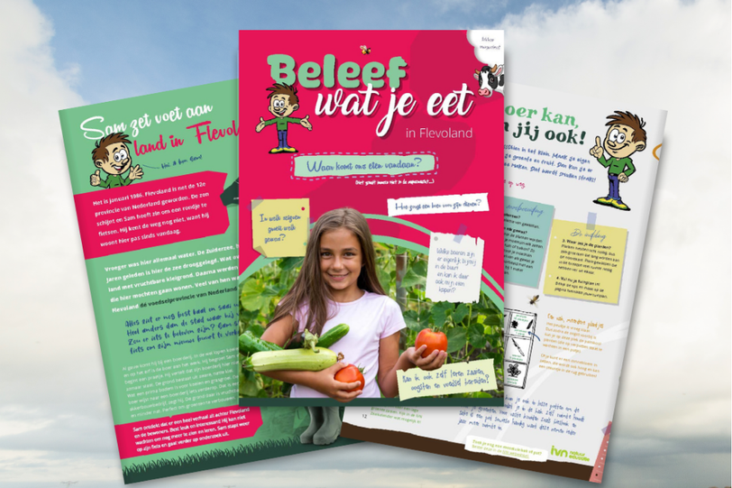 Het kindermagazine Beleef wat je eet over voedselproductie in Flevoland