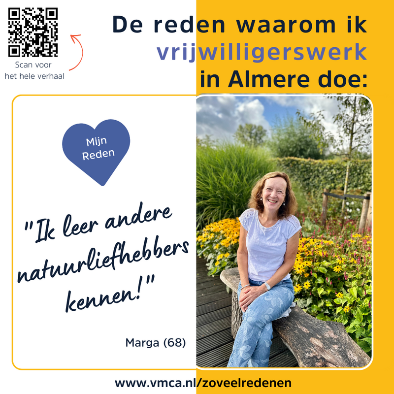 Marga vertelt waarom zij vrijwilliger is bij Stad & Natuur
