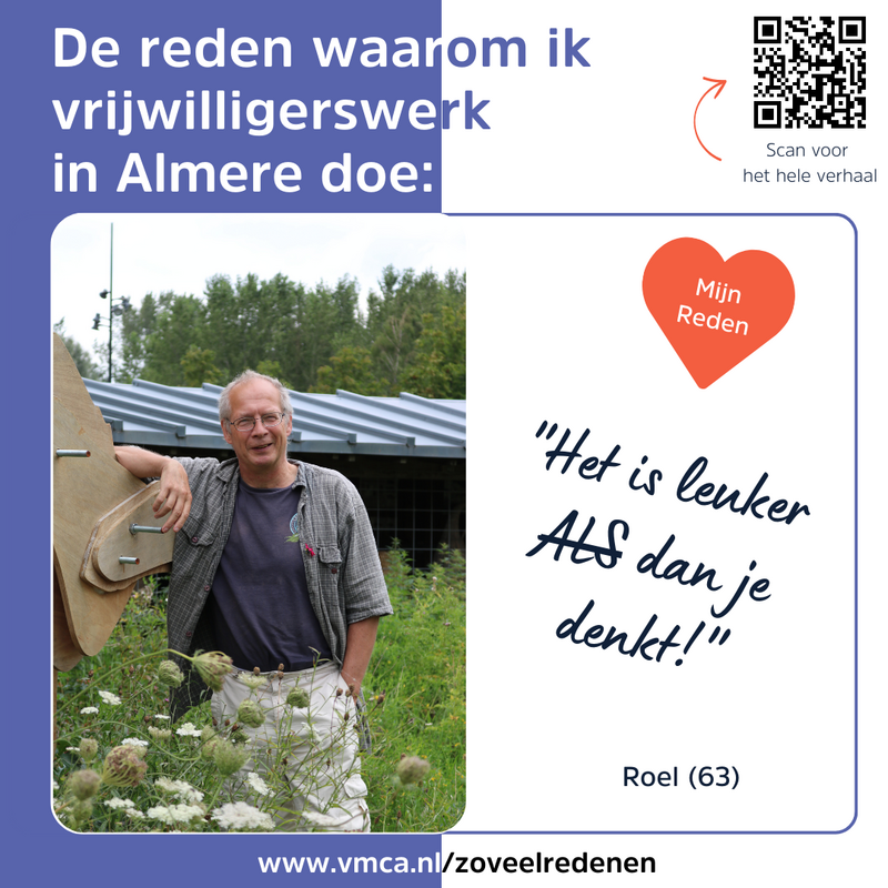 Roel vertelt waarom zij vrijwilliger is bij Stad & Natuur